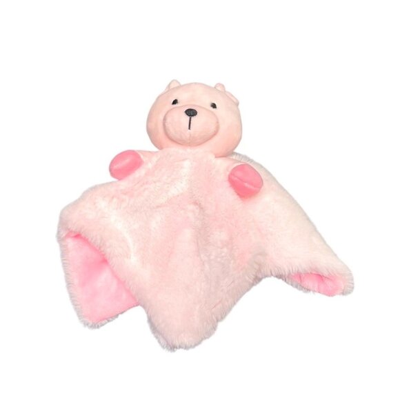 Little Beginnings Pink Teddy Bear Security Blanket Lovey Baby Toy‎ - Picture 1 of 7
